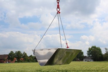 ACCESSOIRES - BENNE A BETON - Benne à béton Klaas Benne à gravats alu demi-ronde 350 kg