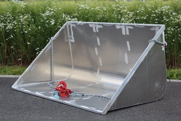 ACCESSOIRES - BENNE A BETON - Benne à béton Klaas Benne à gravats alu demi-ronde 350 kg